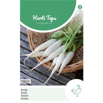 PAKJE RADIJS IJSKEGEL, LANGE WITTE (HORTI TOPS)