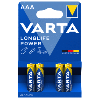 BATTERIJEN AAA VARTA (SET à 4 STUKS)