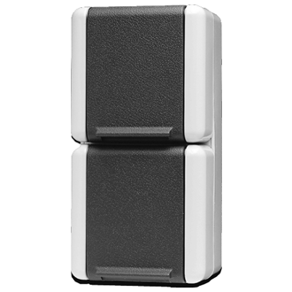 WAND CONTACTDOOS DUBBEL STAAND