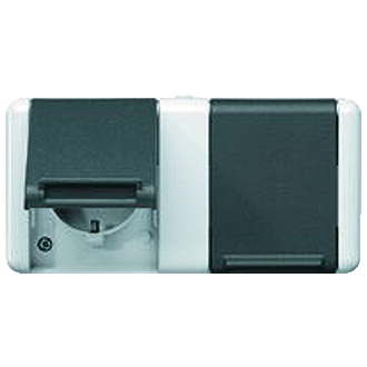 WAND CONTACTDOOS DUBBEL DWARS