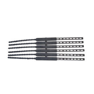 BINDBANDJES SCHAKEL 35 CM. ZWART (STRIP 6 STUKS)