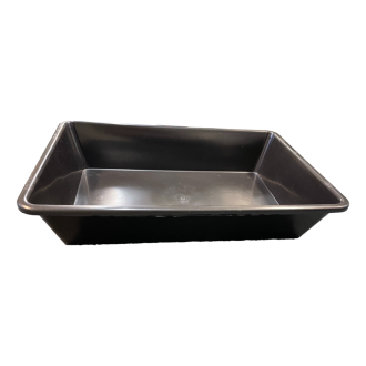 ONTSMETTINGSBAK ZWART 58X38X9 CM.