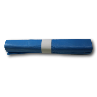 TILEENZAKKEN BLAUW 240 LTR. 65/25 X 140 CM. (ROL à 10 STUKS)