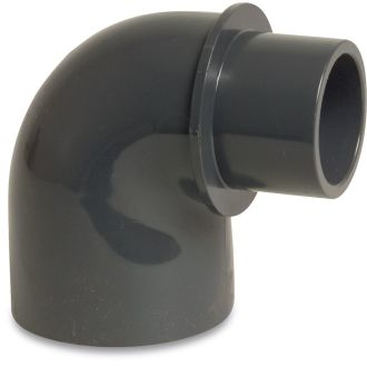 PVC KNIE 90GR. VERLOPEND