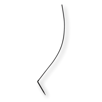 RAPIERSTEKER ZWART + 80CM SLANG ZWART