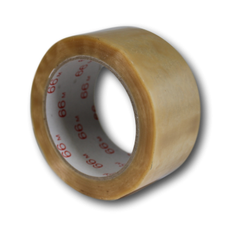 ROL PVC TAPE 50 MM TRANSP. (66 MTR.)
